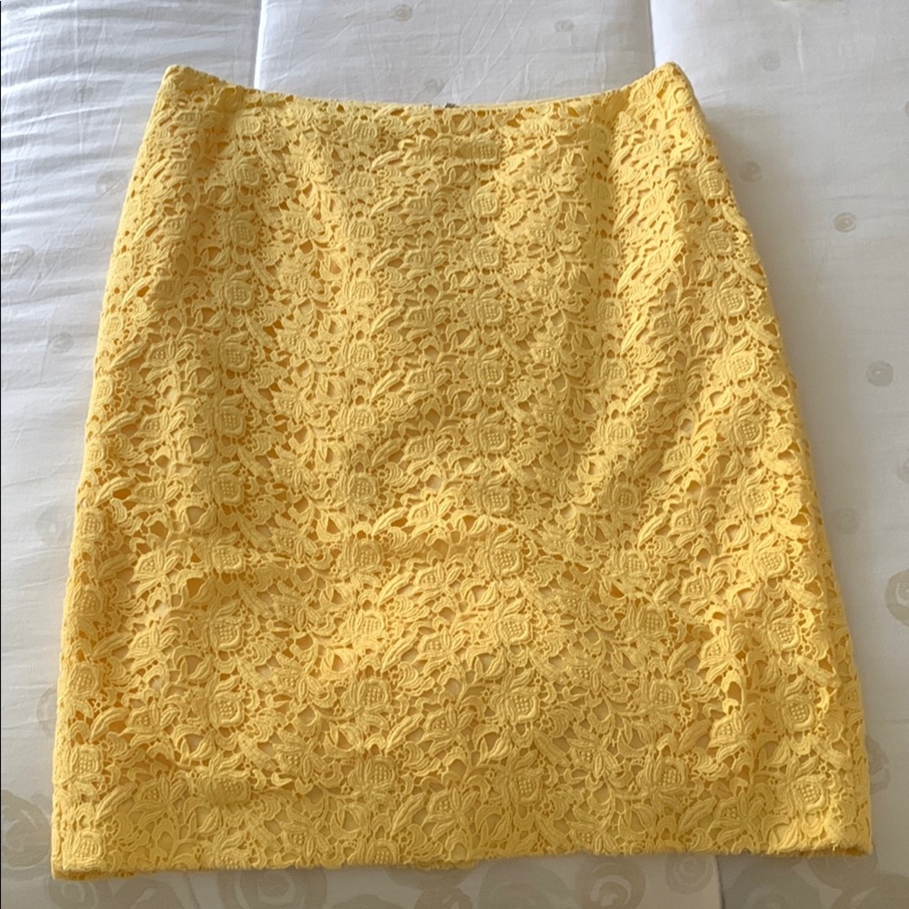 Yellow Lace Women's Skirt